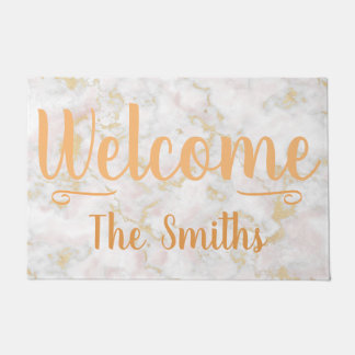 ウェルカムネームマットキッチンパティオ ドアマット