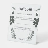 ウェルカムノート 台座サイン (正面)