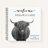 ウェルカムハイランドカウファームハウスキャビンホームレンタル ノートブック (正面)