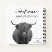 ウェルカムハイランドカウファームハウスキャビンホームレンタル ノートブック (裏面)