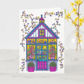 ウェルカムハウスグリーティングカード カード (黄色い花)