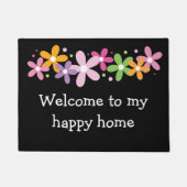 ウェルカムハッピーホーム ドアマット (正面)