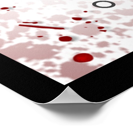 ウェルカムハロウィン結婚のポスター血（ばちゃばちゃ）跳ねる ポスター (角)