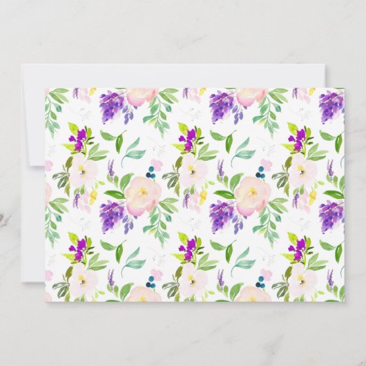 ウェルカムハンドレターフォト誕生のお知らせ 案内状 (裏面)