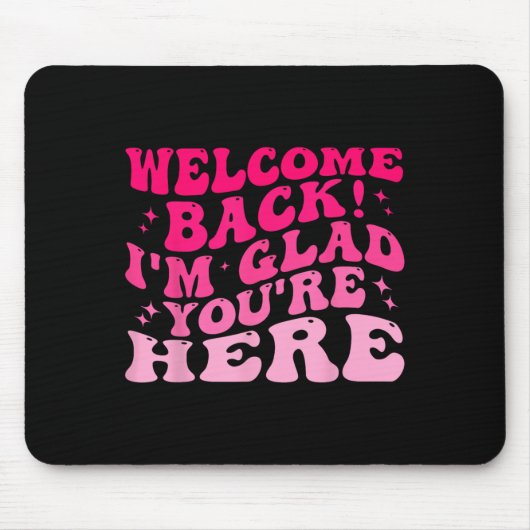 ウェルカムバックあなたはScに戻っおもしろいてうれしい マウスパッド (正面)