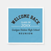 ウェルカムバッククラス懇親会紙 スタンダードカクテルナプキン (正面)