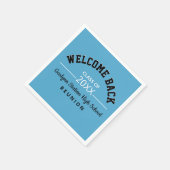 ウェルカムバッククラス懇親会紙 スタンダードカクテルナプキン (角)