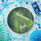 ウェルカムバックグリーンリーフフォトボランティア社員 ペーパープレート (パーティー)