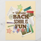 ウェルカムバックスクールはおもしろい チラシ (正面)