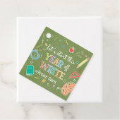 ウェルカムバックスクールイヤー新学期メッセージカード フェイバータグ (インサイチュ)