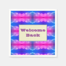 ウェルカムバックネオンタイダイ模様お祝い