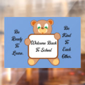 ウェルカムバックベアウィンドウにしがみつく ウィンドウサイン (シート2)