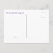 ウェルカムバックペイントブラシプライマリカラーカスタム 案内ポストカード (裏面)