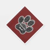 ウェルカムバックポープリントドックラバーアニマル スタンダードランチョンナプキン (角)