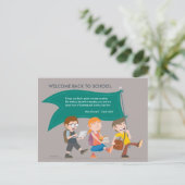 ウェルカムバック先生はがき ポストカード (スタンド正面)