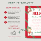 ウェルカムバック小妖精や小人ハロークリスマス小妖精や小人 パーソナライズされた