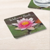 ウェルカムバック従業員先生スイリーブラワー スクエアペーパーコースター (アングル)