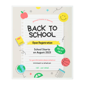 ウェルカムバック掲示板 メタルプリント