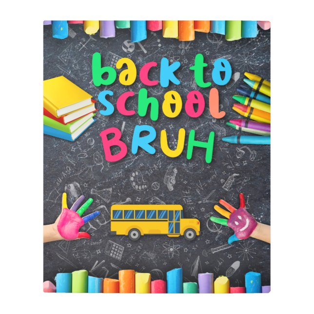 ウェルカムバック掲示板 メタルプリント (正面)