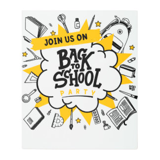 ウェルカムバック掲示板 メタルプリント