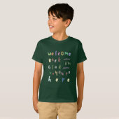 ウェルカムバック私はあなたはここで新学期 Tシャツ (正面フル)
