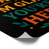 ウェルカムバック私はあなたはここで良い前向き引用文 ポスター (角)