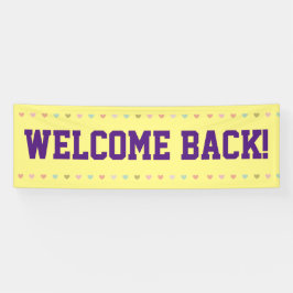 ウェルカムバック – バナーを再度開く 横断幕