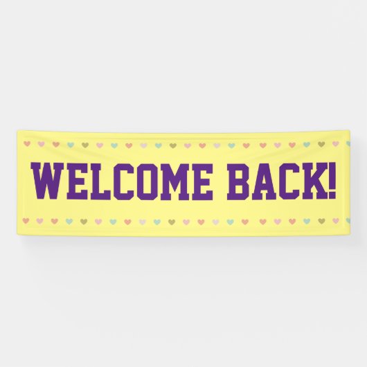 ウェルカムバック – バナーを再度開く 横断幕 (横)