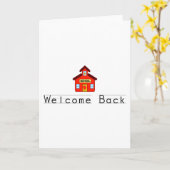 ウェルカムバック（校舎） カード (黄色い花)