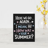 ウェルカムバックIm嬉しいこちら新学期Te カード (黄色い花)