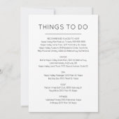 ウェルカムバッグ インサートカード 招待状 (裏面)