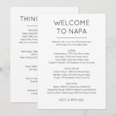 ウェルカムバッグ インサートカード 招待状 (正面/裏面)