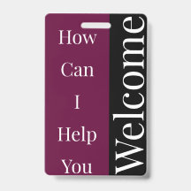 ウェルカムバッジ