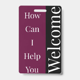 ウェルカムバッジ バッジ