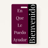 ウェルカムバッジ バッジ (裏面)