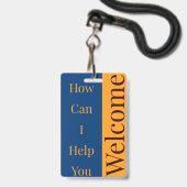 ウェルカムバッジ バッジ (ストラップ付き表面)