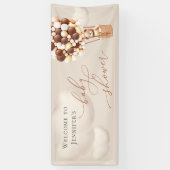 ウェルカムバナーベビーシャワー 横断幕 (縦)