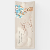 ウェルカムバナーベビーシャワー 横断幕 (縦)