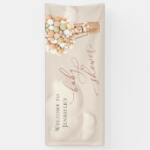 ウェルカムバナーベビーシャワー 横断幕 (縦)