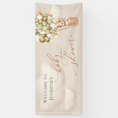 ウェルカムバナーベビーシャワー 横断幕 (縦)