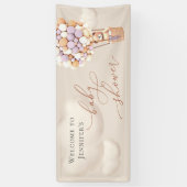 ウェルカムバナーベビーシャワー 横断幕 (縦)