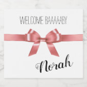 ウェルカムバビーリトルラムシャワ祝ーパーティー スパークリングワインラベル (シングルラベル)