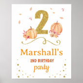 ウェルカムバースデーパーティーポスターパンプキン2nd 2 ポスター (正面)