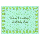 ウェルカムバースデーパーティー | Frog テーブルクロス (正面(横))