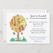 ウェルカムバードハウスツリー引っ越し祝いパーティー招待状 招待状 (正面)