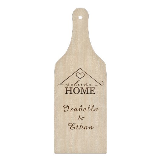 ウェルカムパーソナライズされたホームカッティングボードオーナメント カッティングボード (正面)