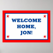 ウェルカムパーソナライズされたホーム ポスター (正面)