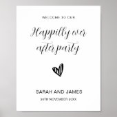 ウェルカムパーティーの後結婚の幸せ ポスター (正面)