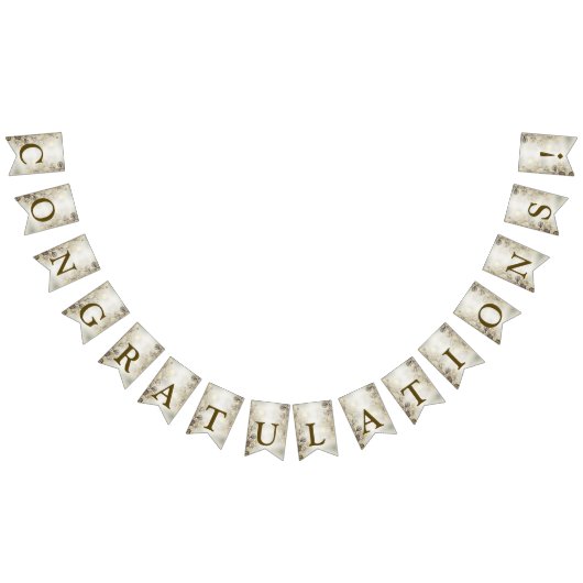 ウェルカムパーティーウォーターカラーゴールデンユーカリの葉 バンティングフラッグ (全)