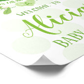 ウェルカムパーティーシンボルや象徴スイートピーベビーシャワーガール ポスター (角)